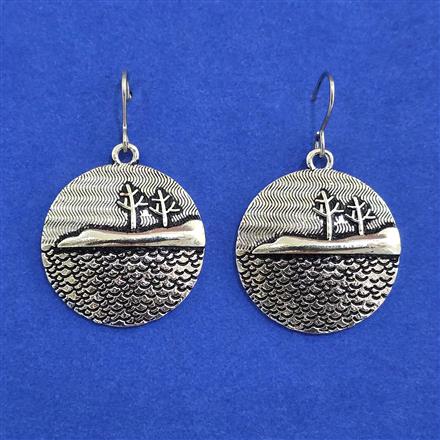Oxidised Classic Earring With Oxidised Plating