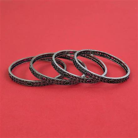Oxidised Classic Bangles With Oxidised Plating