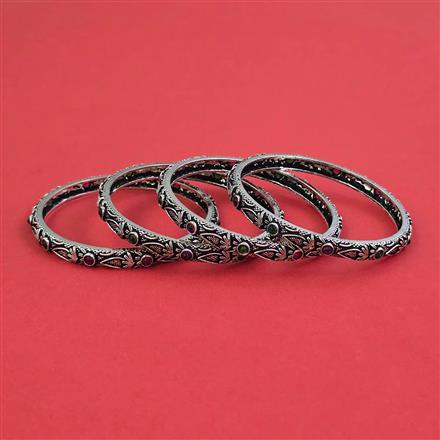 Oxidised Classic Bangles With Oxidised Plating