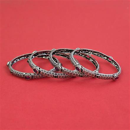 Oxidised Classic Bangles With Oxidised Plating