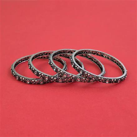 Oxidised Classic Bangles With Oxidised Plating