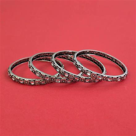 Oxidised Classic Bangles With Oxidised Plating