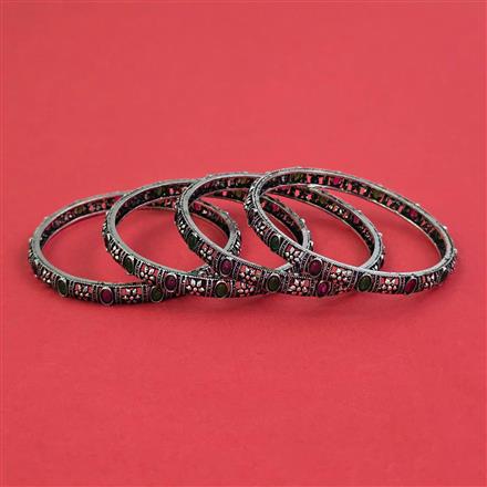 Oxidised Classic Bangles With Oxidised Plating