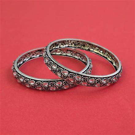 Oxidised Classic Bangles With Oxidised Plating