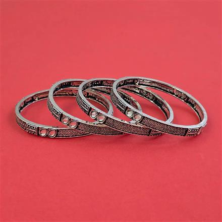 Oxidised Classic Bangles With Oxidised Plating