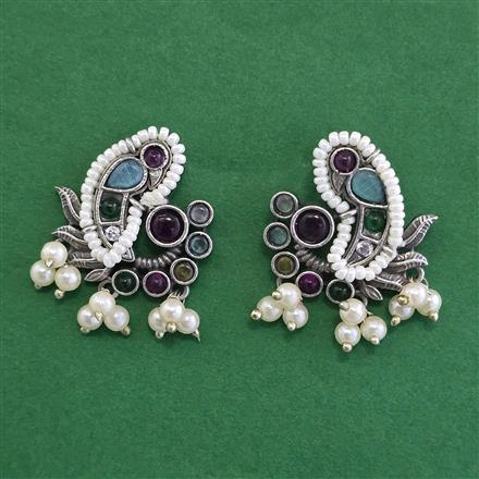 Oxidised Classic Earring With Oxidised Plating