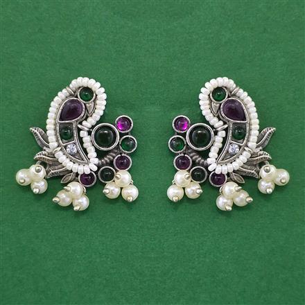 Oxidised Classic Earring With Oxidised Plating