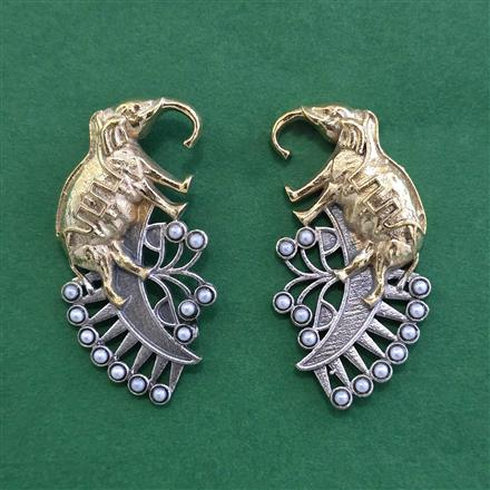 Oxidised Classic Earring With Oxidised Plating