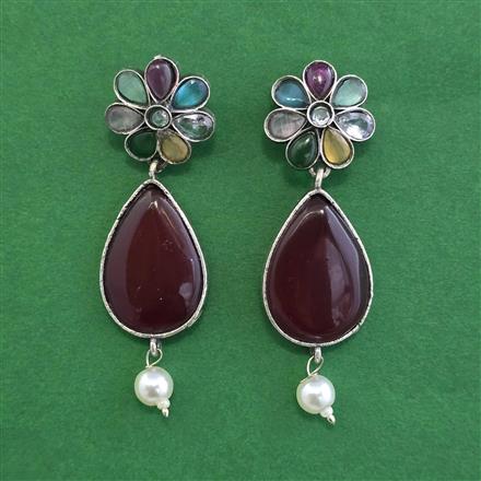 Oxidised Classic Earring With Oxidised Plating