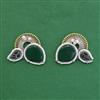 Oxidised Classic Earring With 2 Tone Plating