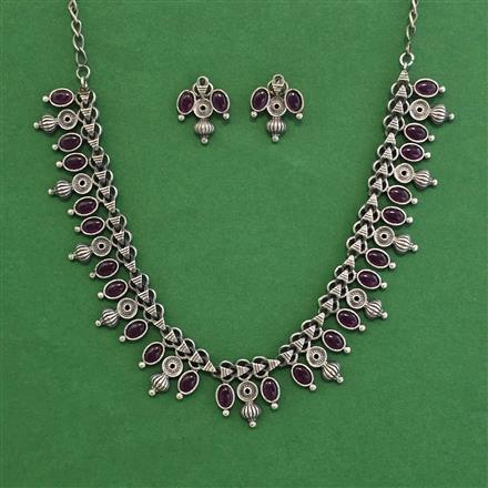 Oxidised Classic Necklace With Oxidised Plating