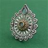 Oxidised Adjustable Ring With 2 Tone Plating