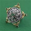 Oxidised Adjustable Ring With 2 Tone Plating