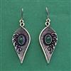 Oxidised Classic Earring With Mehndi Plating
