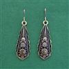 Oxidised Classic Earring With Mehndi Plating