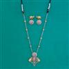 Oxidised Choker Necklace With 2 Tone Plating