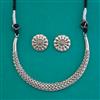 Classic Necklace With Oxidised Plating