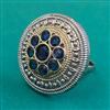 Oxidised Adjustable Ring With 2 Tone Plating