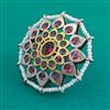 Oxidised Adjustable Ring With 2 Tone Plating