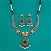 Oxidised Classic Necklace With 2 Tone Plating