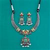 Oxidised Classic Necklace With 2 Tone Plating