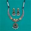 Oxidised Classic Necklace With 2 Tone Plating