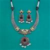Oxidised Classic Necklace With 2 Tone Plating