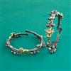 Oxidised Classic Kada With 2 Tone Plating