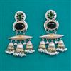 Oxidised Classic Earring With 2 Tone Plating