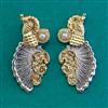 Oxidised Classic Earring With 2 Tone Plating