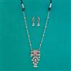 Oxidised Classic Pendant Set With 2 Tone Plating