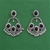 Oxidised Kashmiri Earring With Oxidised Plating
