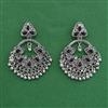 Oxidised Kashmiri Earring With Oxidised Plating
