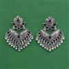 Oxidised Kashmiri Earring With Oxidised Plating