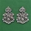 Oxidised Kashmiri Earring With Oxidised Plating
