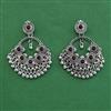 Oxidised Kashmiri Earring With Oxidised Plating