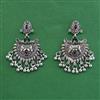 Oxidised Kashmiri Earring With Oxidised Plating