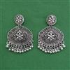Oxidised Kashmiri Earring With Oxidised Plating