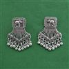 Oxidised Kashmiri Earring With Oxidised Plating