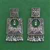 Oxidised Kashmiri Earring With Oxidised Plating