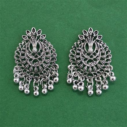 Oxidised Classic Earring With Oxidised Plating