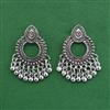 Oxidised Kashmiri Earring With Oxidised Plating