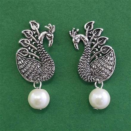 Oxidised Classic Earring With Oxidised Plating