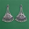 Oxidised Long Earring With Oxidised Plating