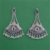Oxidised Long Earring With Oxidised Plating