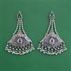 Oxidised Long Earring With Oxidised Plating
