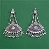 Oxidised Long Earring With Oxidised Plating