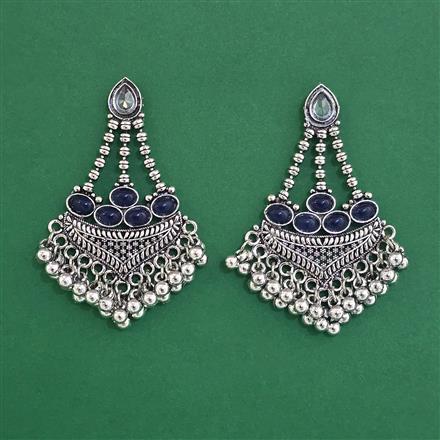 Oxidised Classic Earring With Oxidised Plating