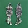 Oxidised Long Earring With Oxidised Plating