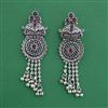 Oxidised Long Earring With Oxidised Plating